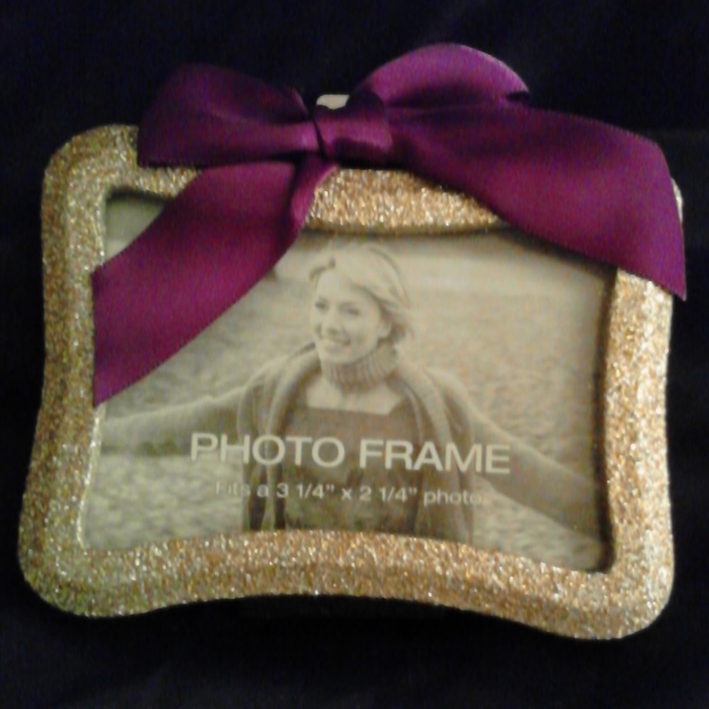 NWT Bath & Body 3.25"x2.25" Gold Glitter Frame